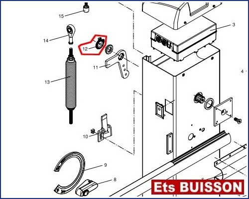 BENINCA EVA5 (2/2) - Came N°12 Réf 9686160